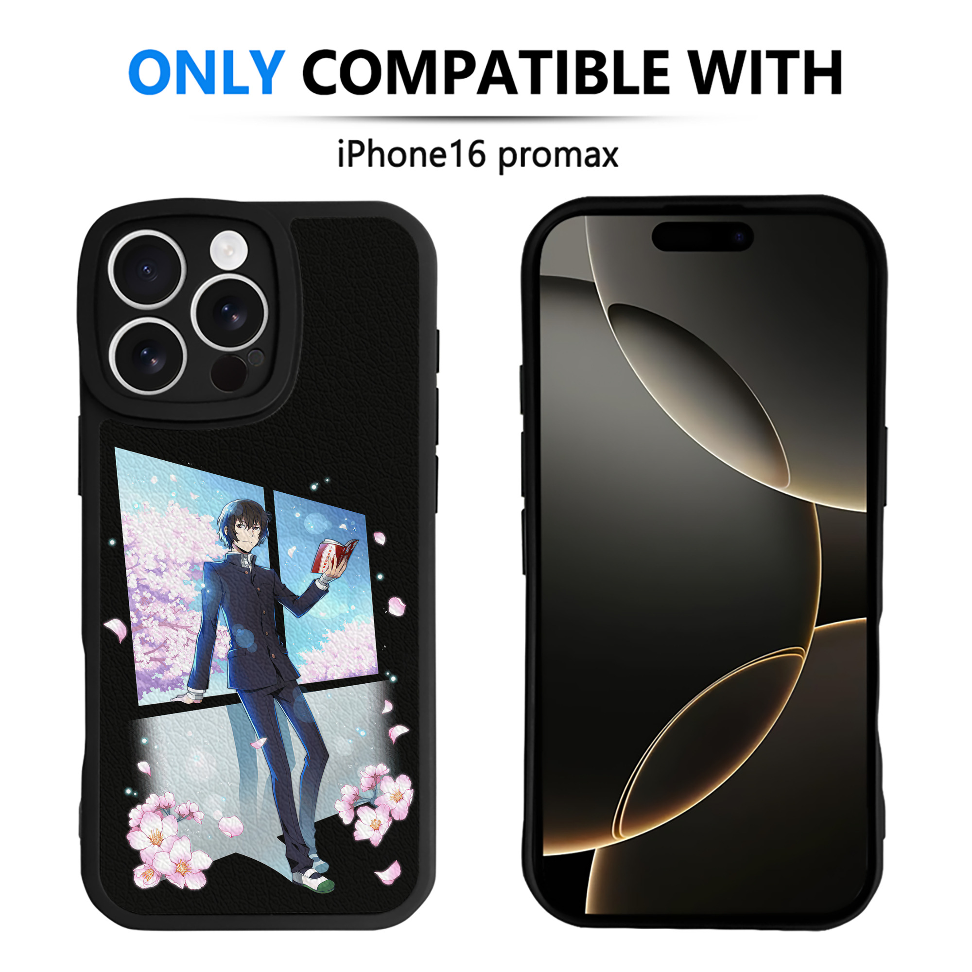 （画像用） 文豪ストレイドッグス Bungo Stray Dogs 【iPhone 16シリーズ対応】シリコンスマホケース（レザー調） 材質：シリコン